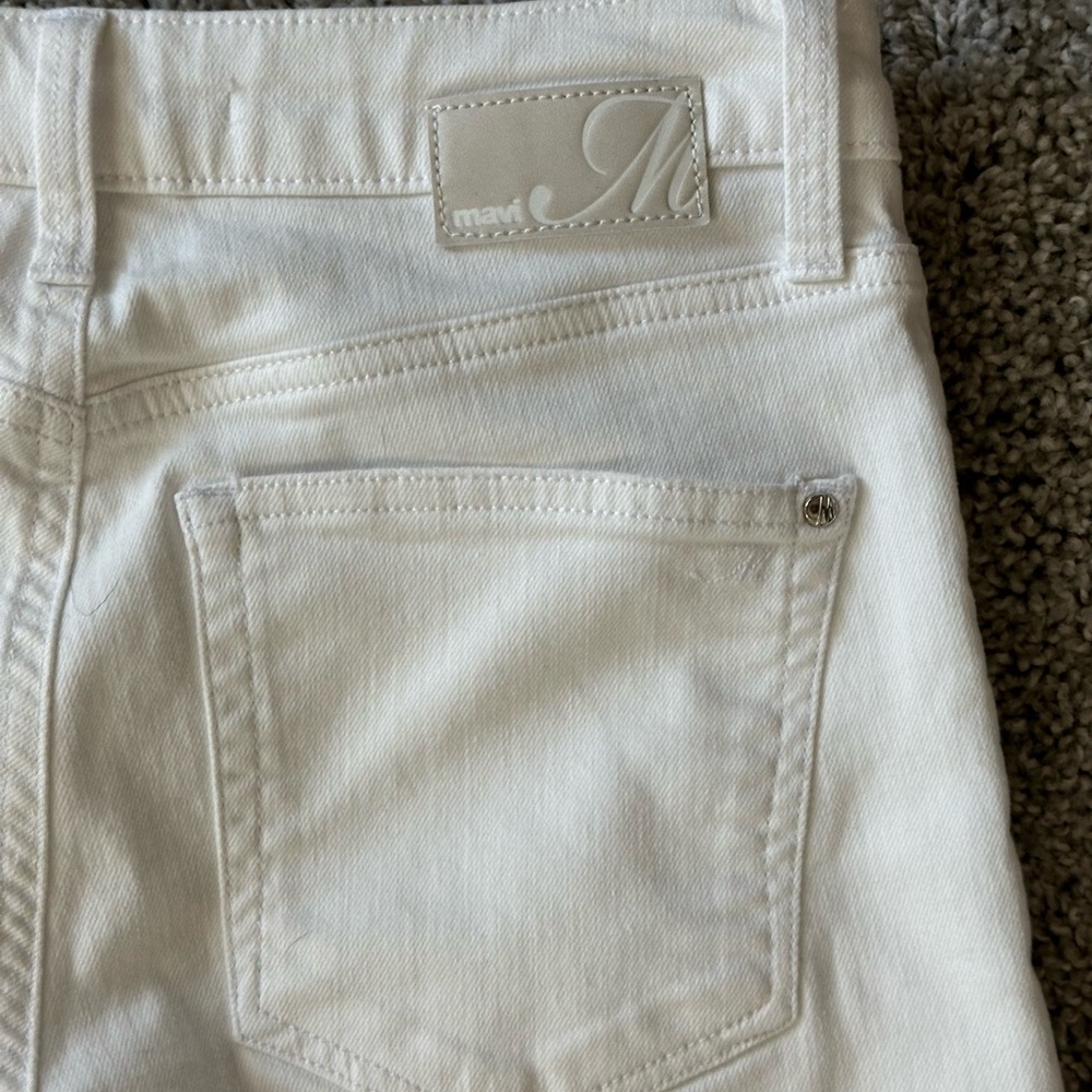 Mavi Bodrum White Wide Leg Crop Jeans - Size 25 - Picture 2 of 11